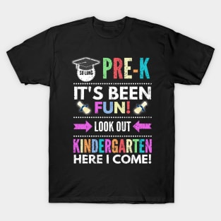 So Long PreK Look Out Kindergarten Here I Come T-Shirt